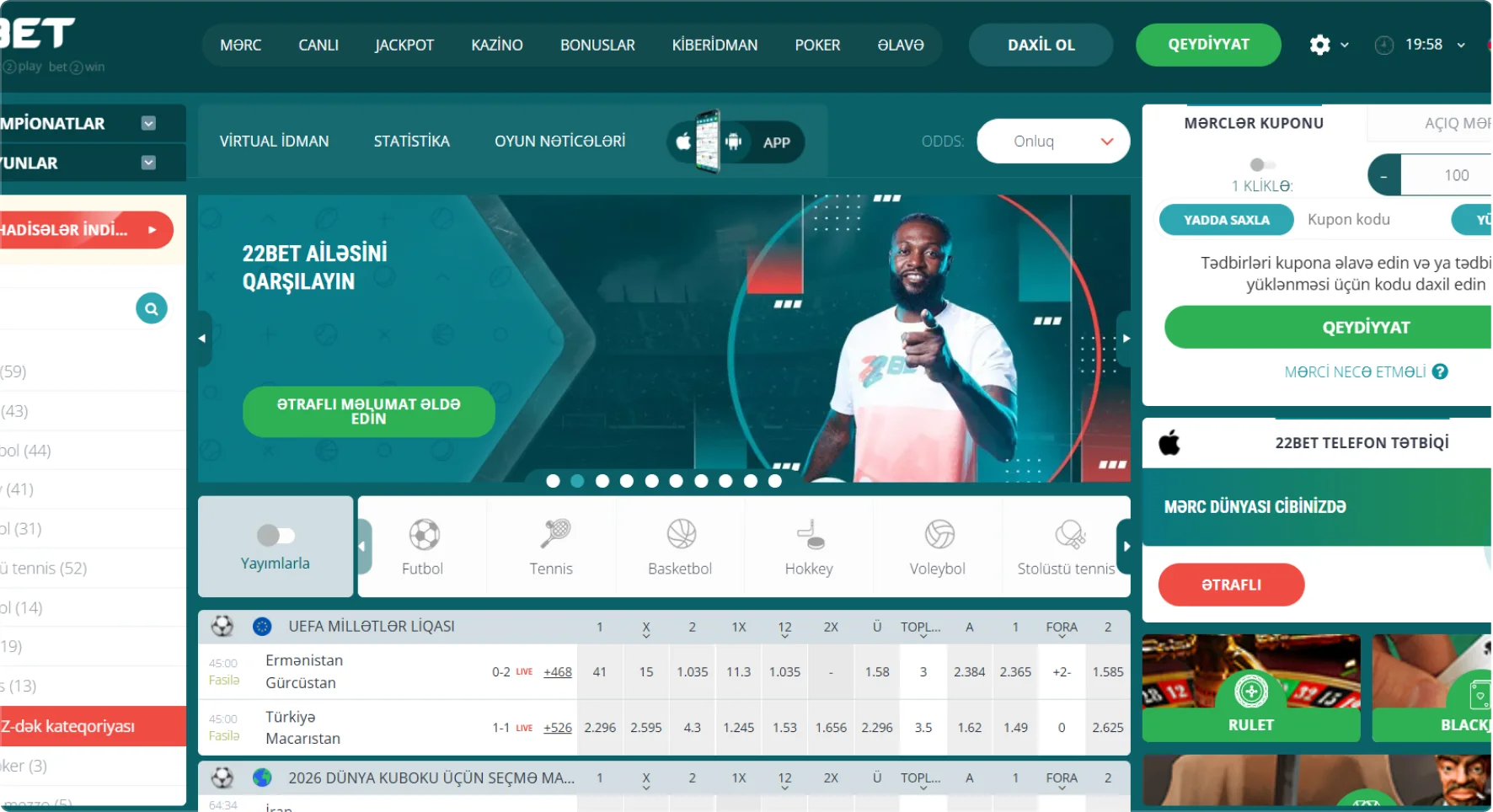 22Bet bukmeker kontoru 22Bet bukmeker kontoru